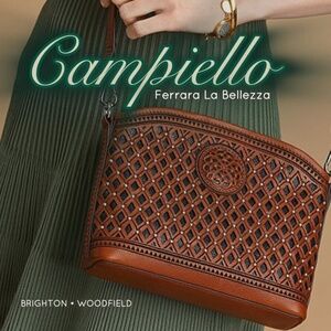 Brighton Ferrara Campiello Mini Cross Body Bag Russet NWT Registration Card